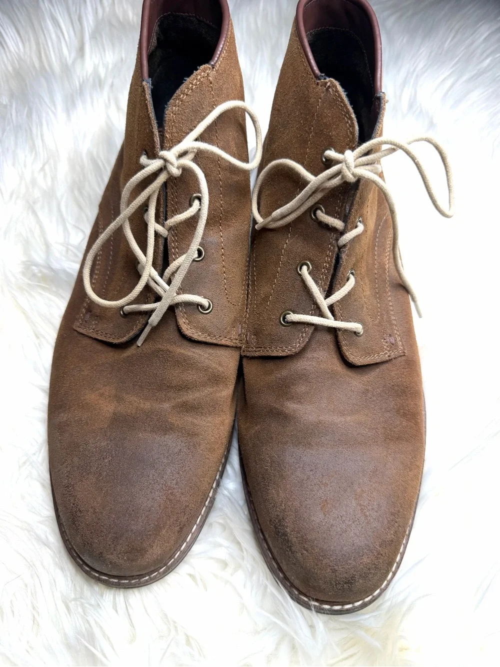 Vince Camuto Brown Suede Chukka Boots
